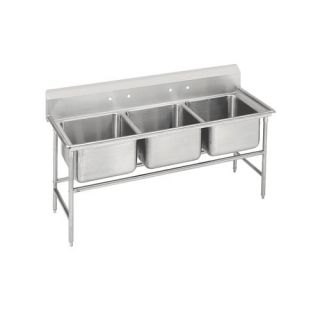 940 Series 86 x 31 Triple Seamless Bowl Scullery Sink by Advance