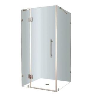 Aston Avalux 32 in. x 72 in. Frameless Shower Enclosure in Stainless Steel with Self Closing Hinges SEN987 SS 32 10