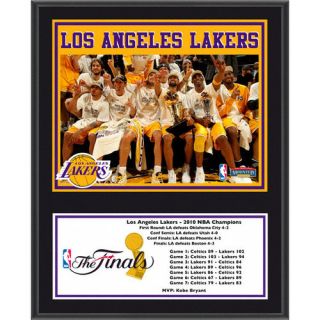 NBA &#045; Los Angeles Lakers Sublimated 12x15 Plaque Details 2010 NBA Championship