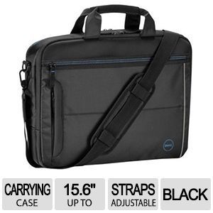 Dell Urban 2.0 Topload   Laptop Carrying Case, 15.6, Non Slip, Shoulder Carrying Strap, Black   NJCKF