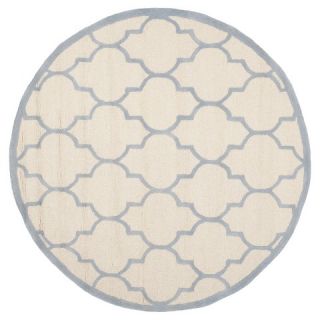 Safavieh Catherine Textured Area Rug   Ivory/Light Blue (6x6 Round