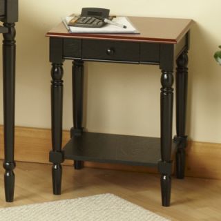 French Country End Table by Convenience Concepts