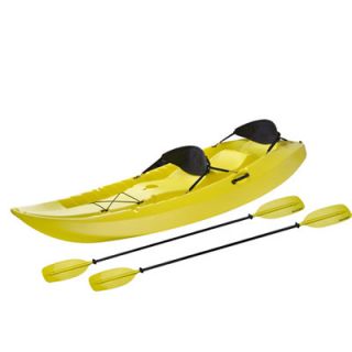Lifetime Manta Kayak with paddle and Back Rest in Yellow