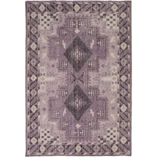 Hand Knotted Lester Border Wool Rug (8 x 11)   17197237  