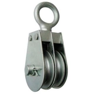 5ULL4 Dbl Pulley Block, Wire Rope, 600 lb Cap.