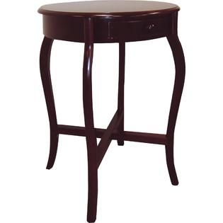 Ore 27 1/2H x 20W x 20D Round Living Room End Table   Cherry