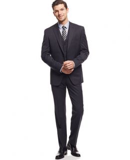 Alfani RED Traveler Charcoal Solid Slim Fit Suit Separates   Suits