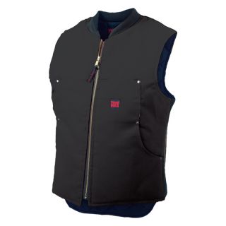 Tough Duck Quilt Lined Vest — Black, Big Sizes  Vests