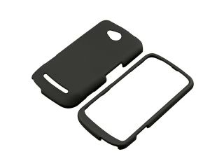 Insten Black Hard Rubber Coated Case + LCD Cover + Stylus Pen Compatible with Coolpad Quattro 4G 5860E