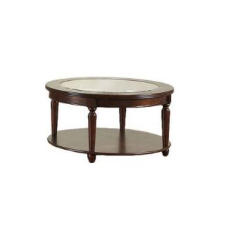 Furniture of America Granvia Dark Cherry Round Coffee Table CM4131RC