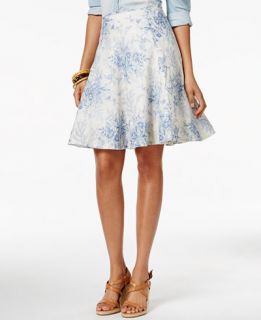 American Living Floral Printed A Line Skirt, Only at   Skirts