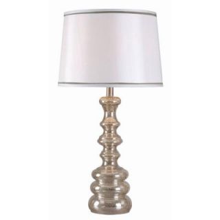 Kenroy Home Ripling 29 in. Metallic Glass Table Lamp 32599AMER