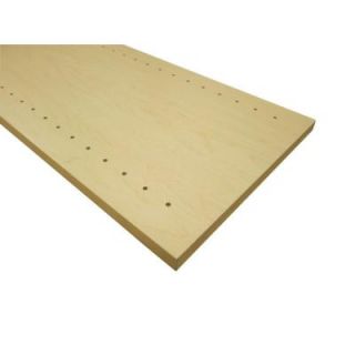 3/4 in. x 12 in. x 97 in. Hardrock Maple Thermally Fused Melamine Adjustable Side Panel 57169