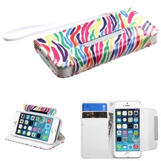 BasAcc Stand Lanyard Wallet Magnetic Flap Leather Case for Apple