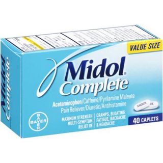 Midol Complete Maximum Strength Pain Reliever, 40 count