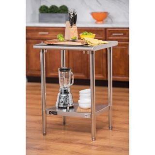 Trinity EcoStorag 24 inch Stainless Steel Table