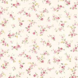 Brewster Turtledove Pink Small Rose Toss Wallpaper   Tools   Painting