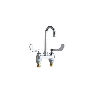 Centerset Bathroom Sink Faucet with Double Wrist Blade Handles