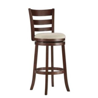 HomeSullivan Armistead Swivel Linen 29 in. Bar Stool in Beige 401144E 29BL