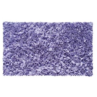 Shag Lavender Chenille Cotton Area Area Rug (32 x 48)