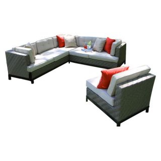 AE Outdoor Camilla 4 Piece Sectional with Cushions