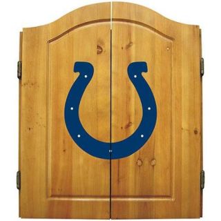 Imperial Indianapolis Colts Dart Board Cabinet Set   Classic Style