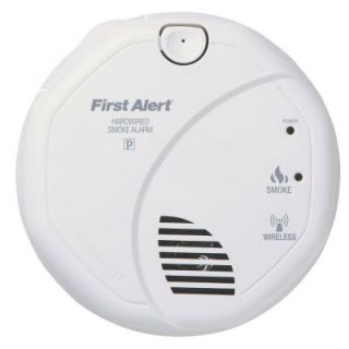 First Alert 120 Volt AC Wireless Smoke Detector with Photo Electric Sensor SA520B