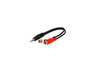 STEREN 255 038 6" One 3.5mm Male to Two RCA Female Y Cable Audio Adapter M F