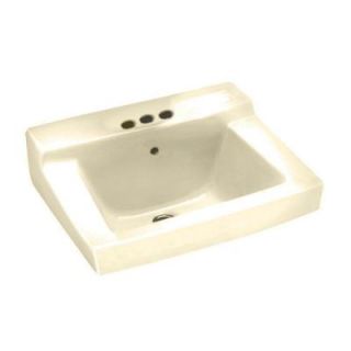 American Standard Declyn Wall Mounted Bathroom Sink with 4 in. Centerset in Bone DISCONTINUED 0321.075.021