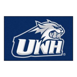 FANMATS NCAA University of New Hampshire Blue 1 ft. 7 in. x 2 ft. 6 in. Accent Rug 1096