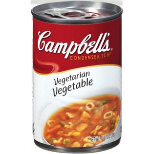 Campbells Vegetarian Vegetable R&W Condensed Soup 10.5 OZ PULL TOP