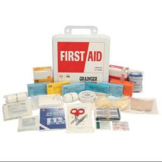 Z019834 First Aid Kit, Unitized, White, 24Pcs, 50Ppl