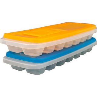 Chef Buddy Set of 2 Ice Cube Trays with Lids