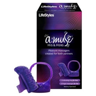 LifeStyles® amuse His & Hers Massagers   2 Count