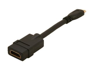 StarTech HDACFM5IN 5" Black Connector A: 1   HDMI (19 pin) Female Connector B: 1   Mini HDMI (19 pin) Male 5in High Speed HDMI Cable   HDMI to HDMI Mini  F/M