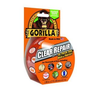 Gorilla Tape 1.88 in. x 9 yds. Clear Repair Tape (6 Pack) 6027002