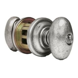 Global Door Controls Sapphire Residential Handley Style Distressed Nickel Entry Knob KH 1453 1 DN
