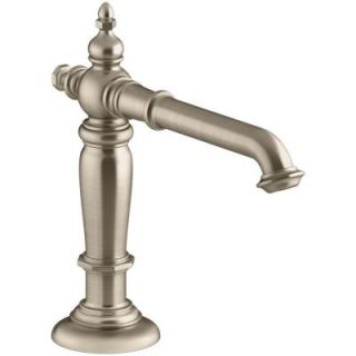 KOHLER Artifacts 6.625 in. Bathroom Sink Spout with Column Design in Vibrant Brushed Bronze K 72760 BV