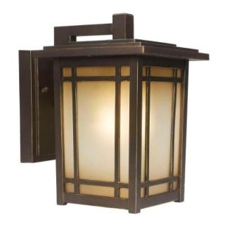 Home Decorators Collection Port Oxford 1 Light Outdoor Oil Rubbed Chestnut Wall Lantern 23212
