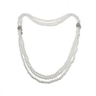 Homage by Consuelo Vanderbilt Costin "The Ambassador" Simulated Pearl Triple St   7891323