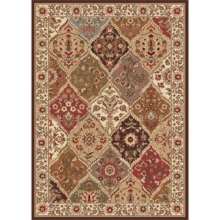 Traditional Ivory Abstract Area Rug (76 x 910)  