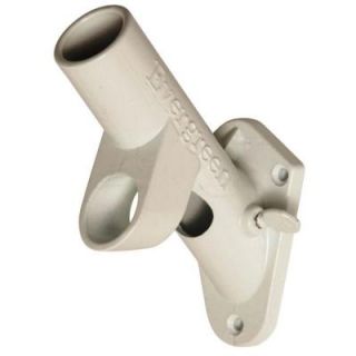 Evergreen Enterprises 1 in. 2 Position White Aluminum Flagpole Bracket 03004