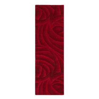 Home Decorators Collection Optics Red 2 ft. 6 in. x 12 ft. Rug Runner 5652660110