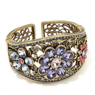 Heidi Daus "Glorious Garden" Crystal Cuff Bracelet   8047481