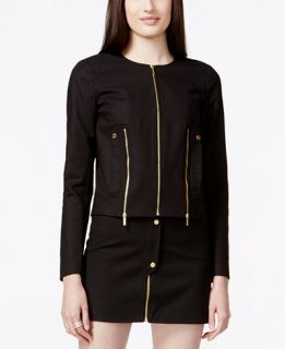 MICHAEL Michael Kors Long Sleeve Zipper Jacket   Women