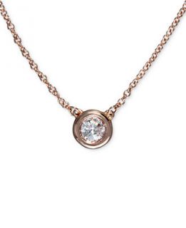 Trio by EFFY Diamond Diamond Pendant (1/5 ct. t.w.) in 14k Rose Gold