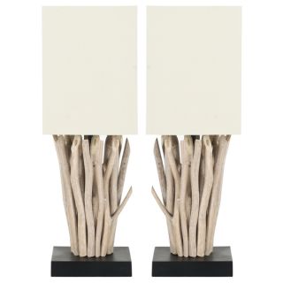 Safavieh Aspen White Washed Wood Branch Table Lamps (Set of 2)