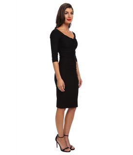 Stop Staring 3 4 Sleeve Shirred Front Dress