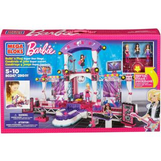 Mega Bloks Barbie Build 'n Play Super Star Stage Play Set