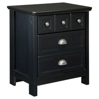 Prattfield Two Drawer Night Stand   Black/Gray   Signature Design by